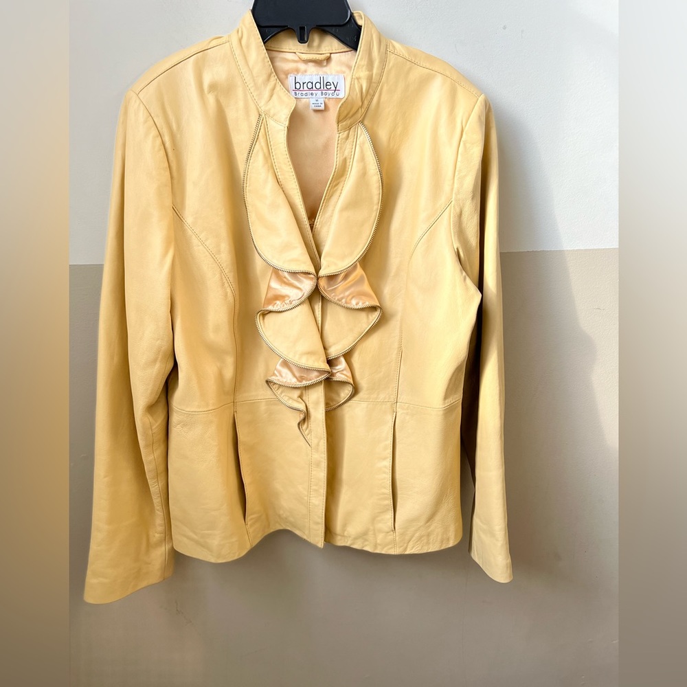 Bradley Bayou Yellow Leather Jacket